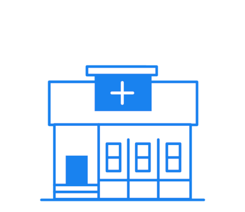 Building icon for individual providers and solo medical practices