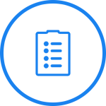 Clipboard icon representing medical assistant testimonial for ChekMe AI